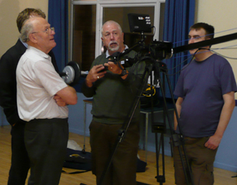 Peter and Neil with David and his camera jib