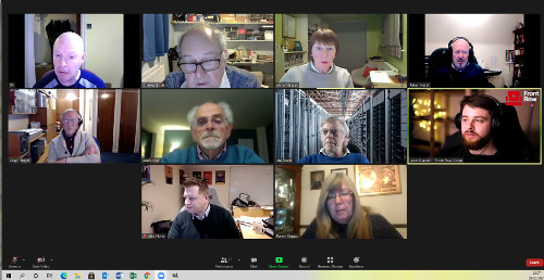 Some of the attendees at the online meeting