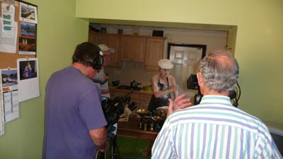 03. Roger, Pete, Terry and Brian  - filming the kitchen scene