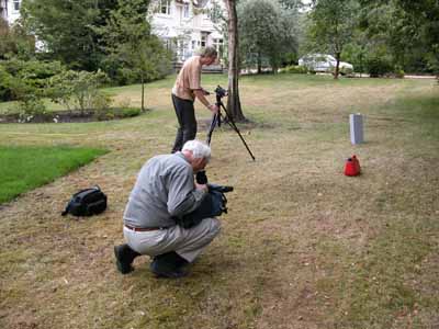  04. Trying to capture footage of burning petrol on grass